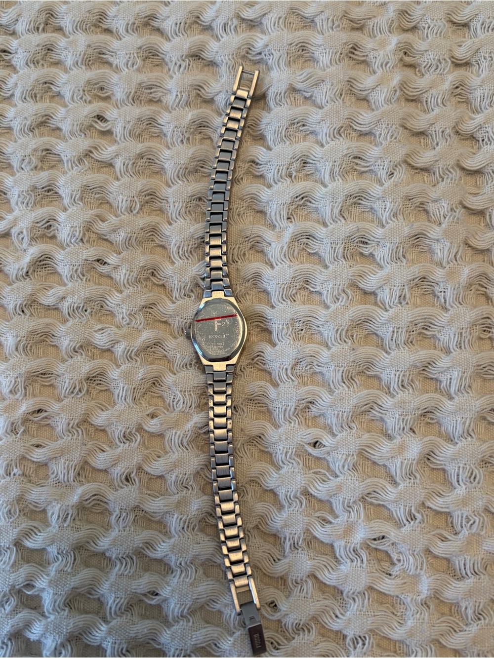 Fossil Watch Women Stainless Silver Steel 30m Water Resistant Battery Quartz - Picture 7 of 7